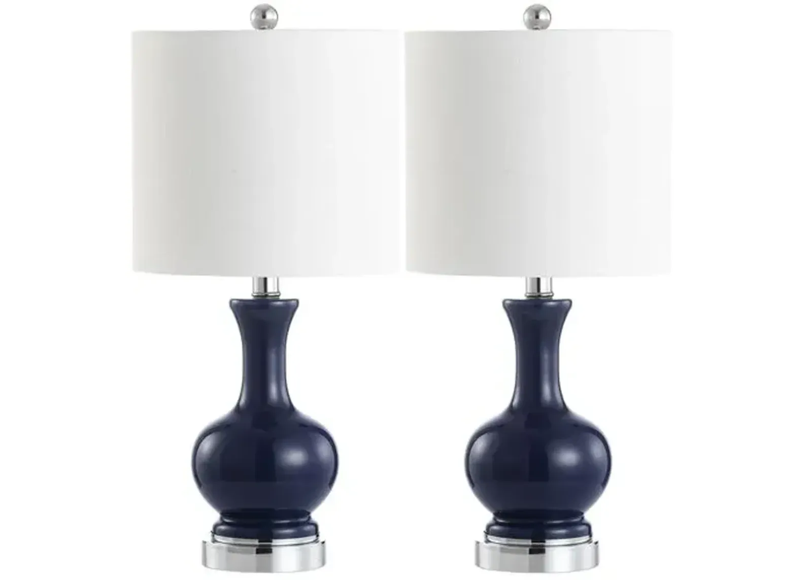 Set of 2 Saskia Table Lamps - Blue