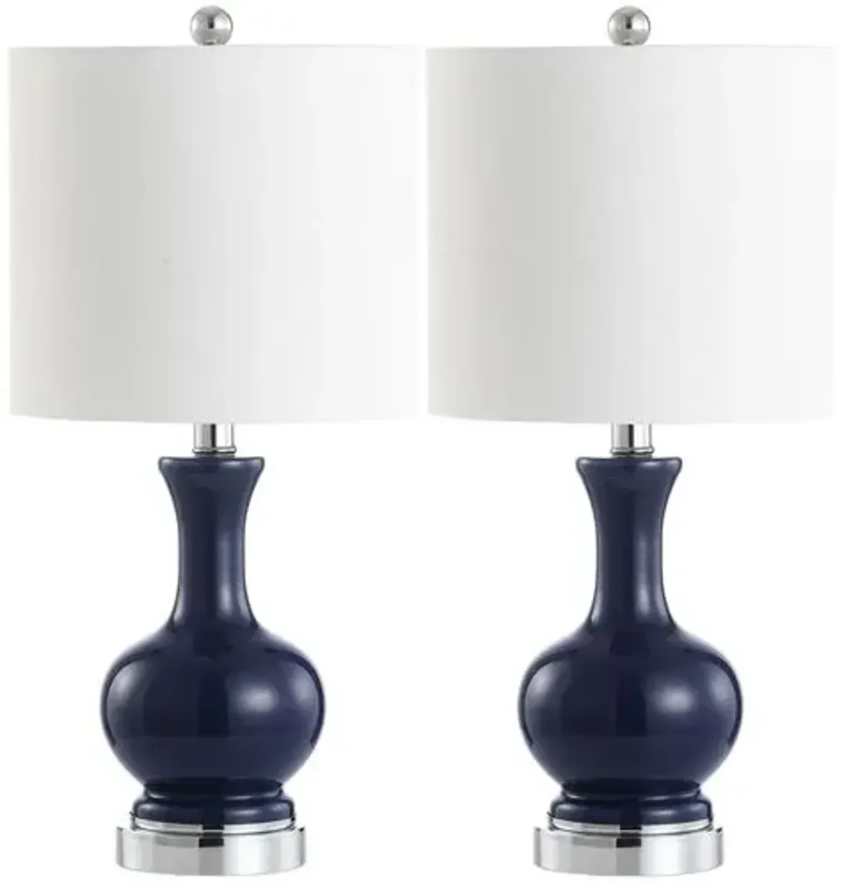 Set of 2 Saskia Table Lamps - Blue