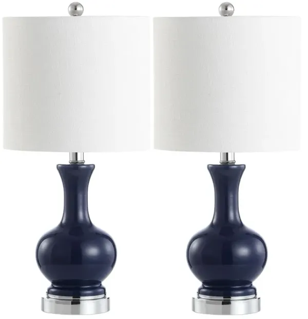 Set of 2 Saskia Table Lamps - Blue