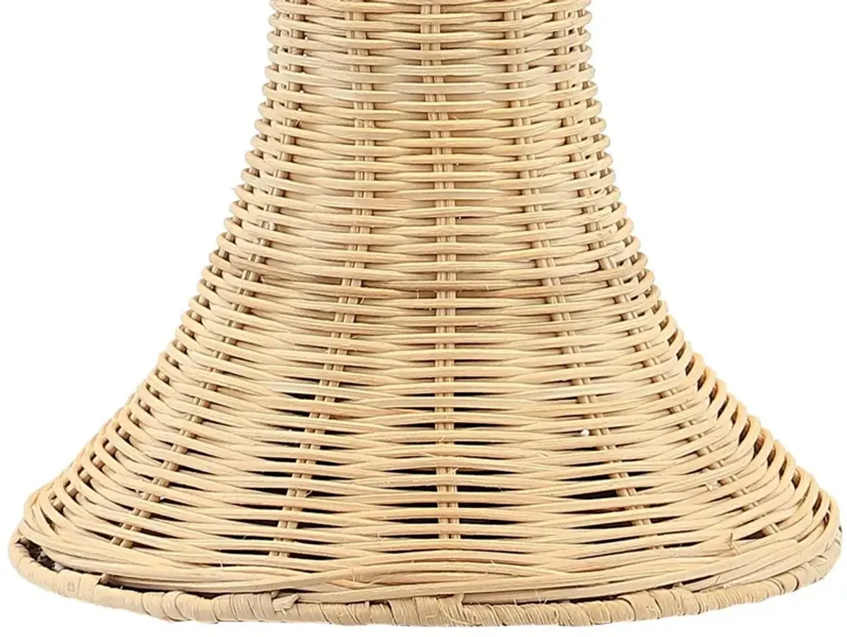 Thatcher Wicker Mushroom Table Lamp - Natural - Brown