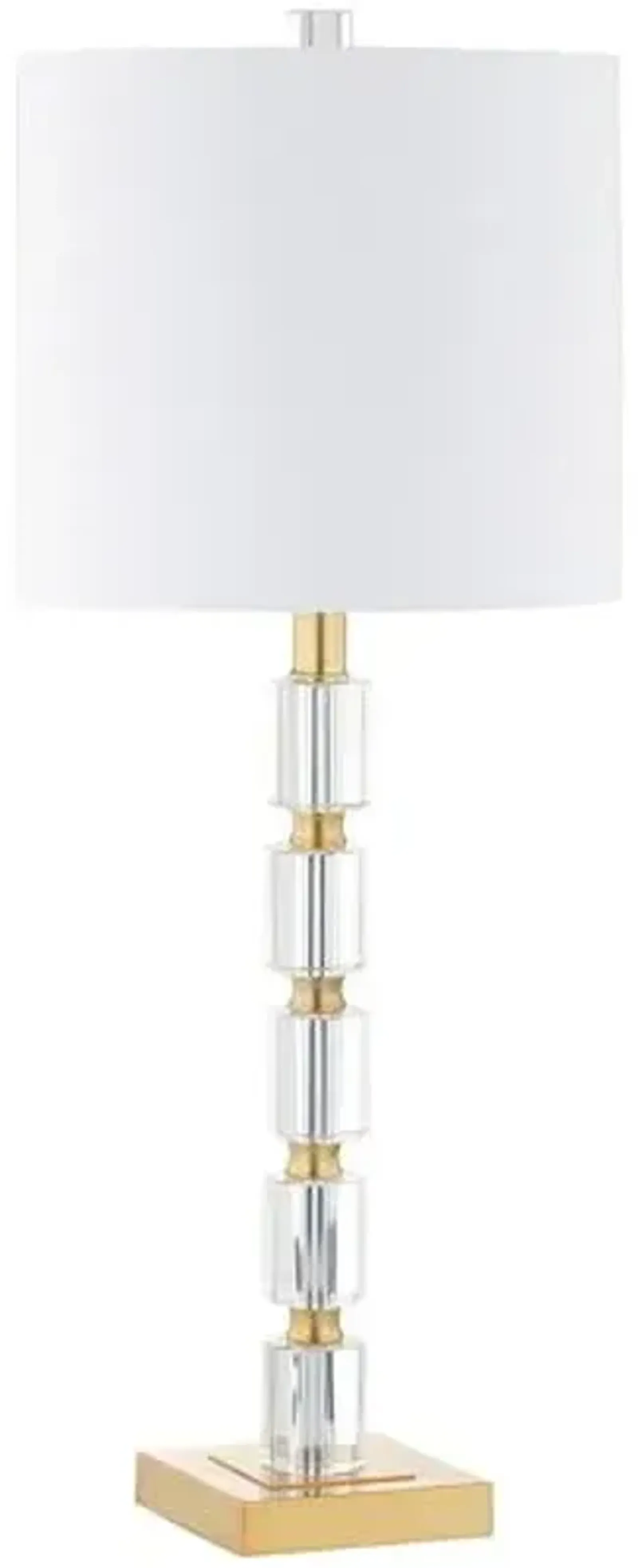 Set of 2 Odette Table Lamps - Clear/Gold