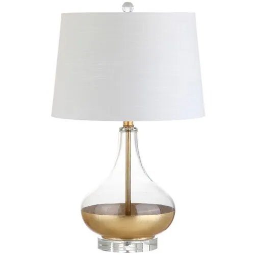 Nova Dipped Table Lamp - Clear/Gold