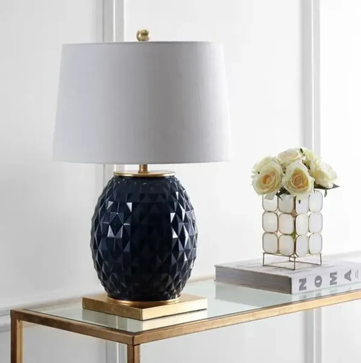 Safrina Table Lamp - Blue