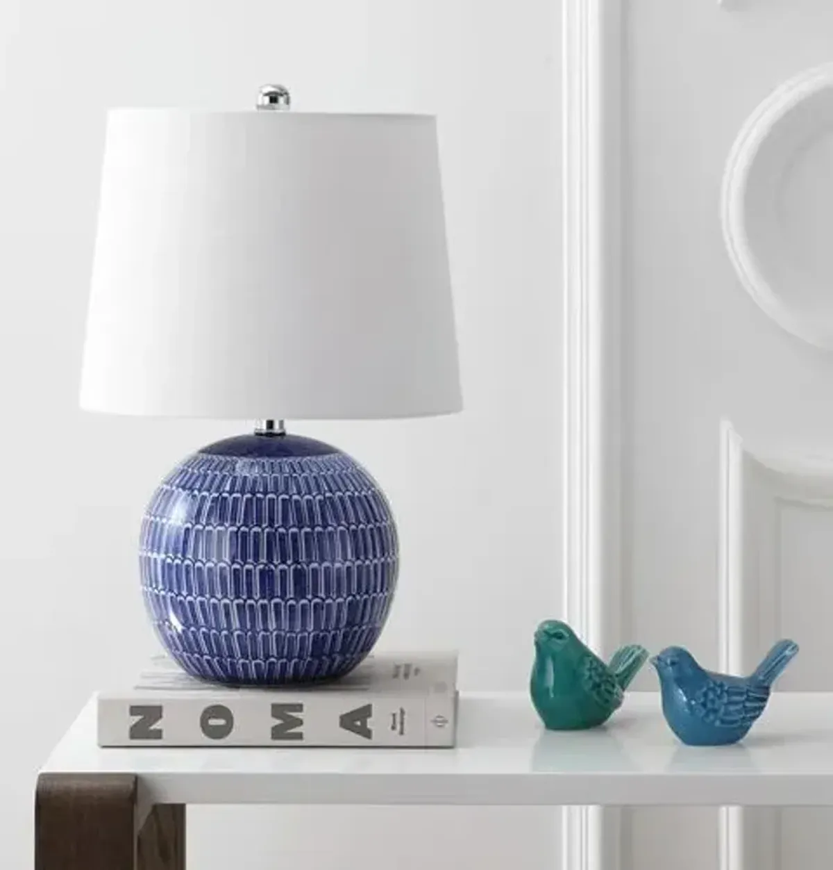 Aza Table Lamp - Navy - Blue