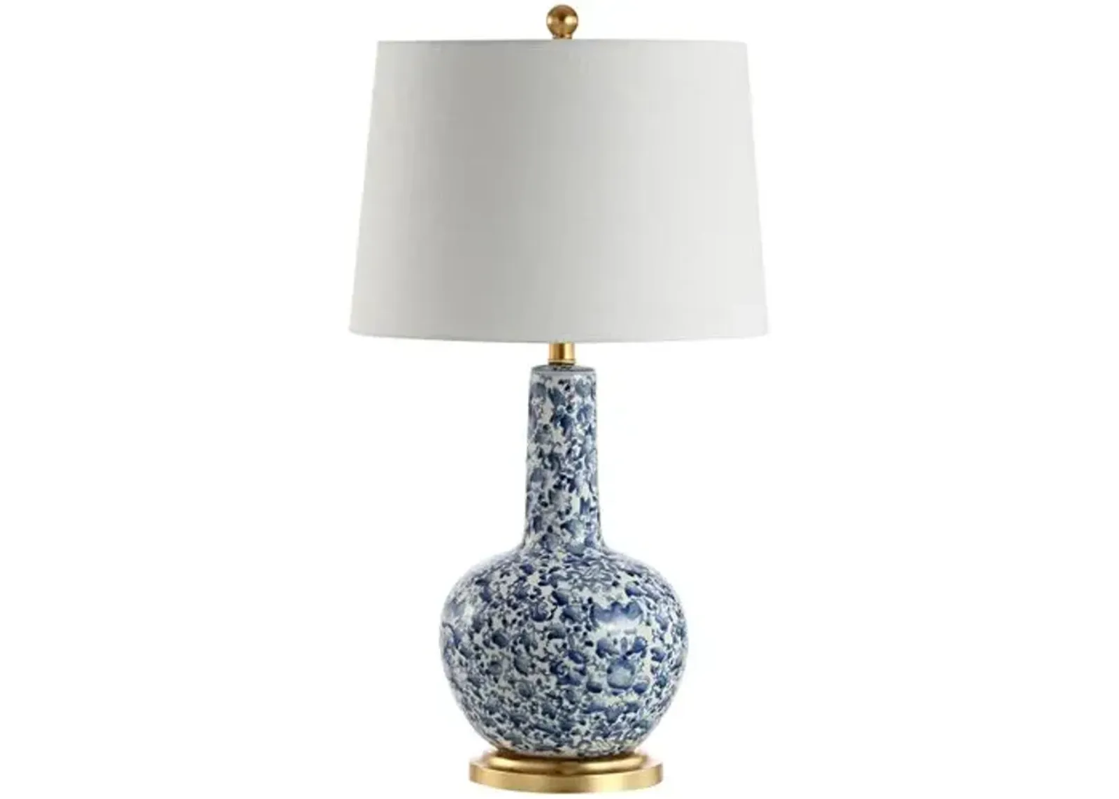 Leonora Table Lamp - Blue/White