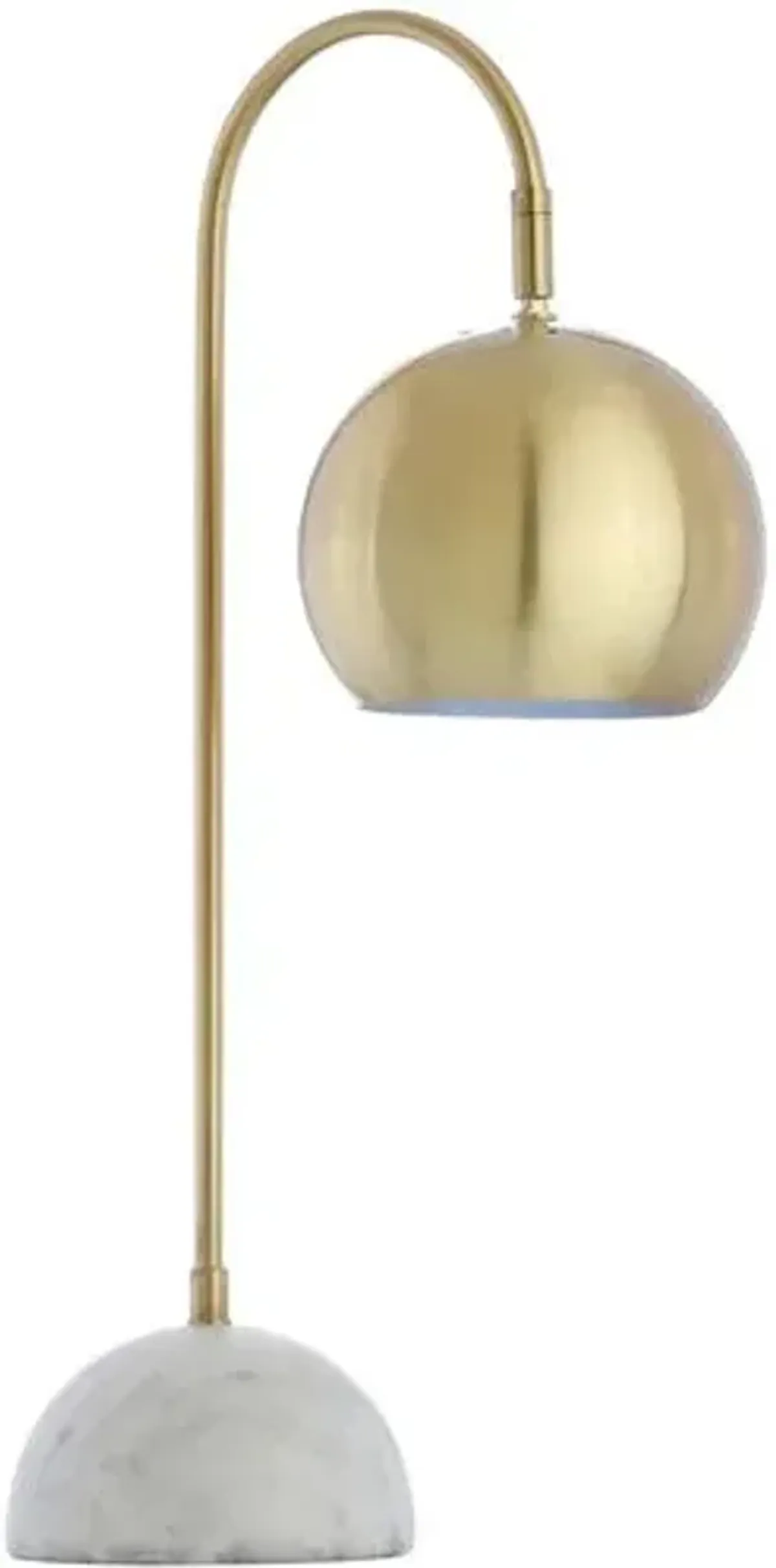 Vivica Marble Table Lamp - Brass Gold/White