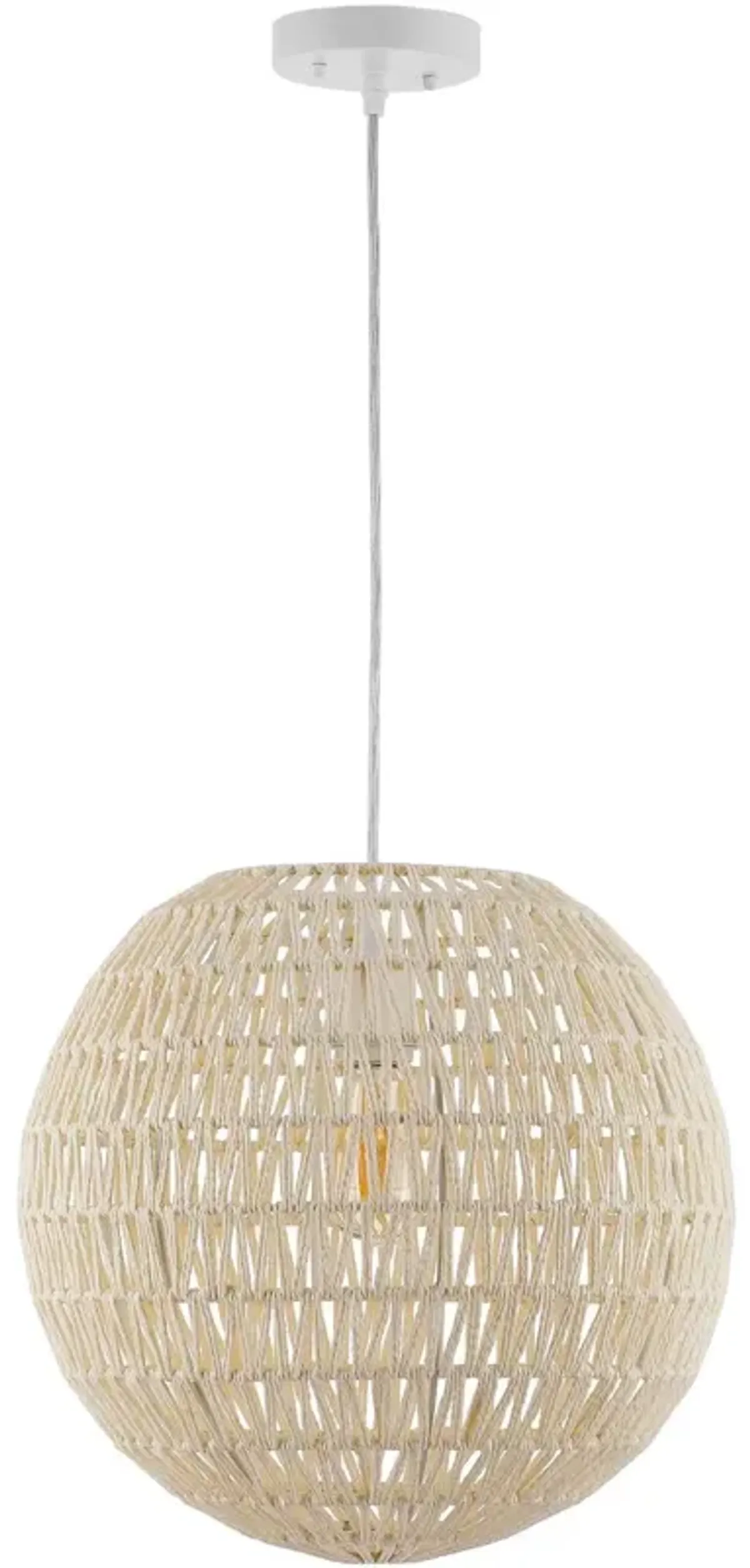 Rhodes Woven Rattan Pendant