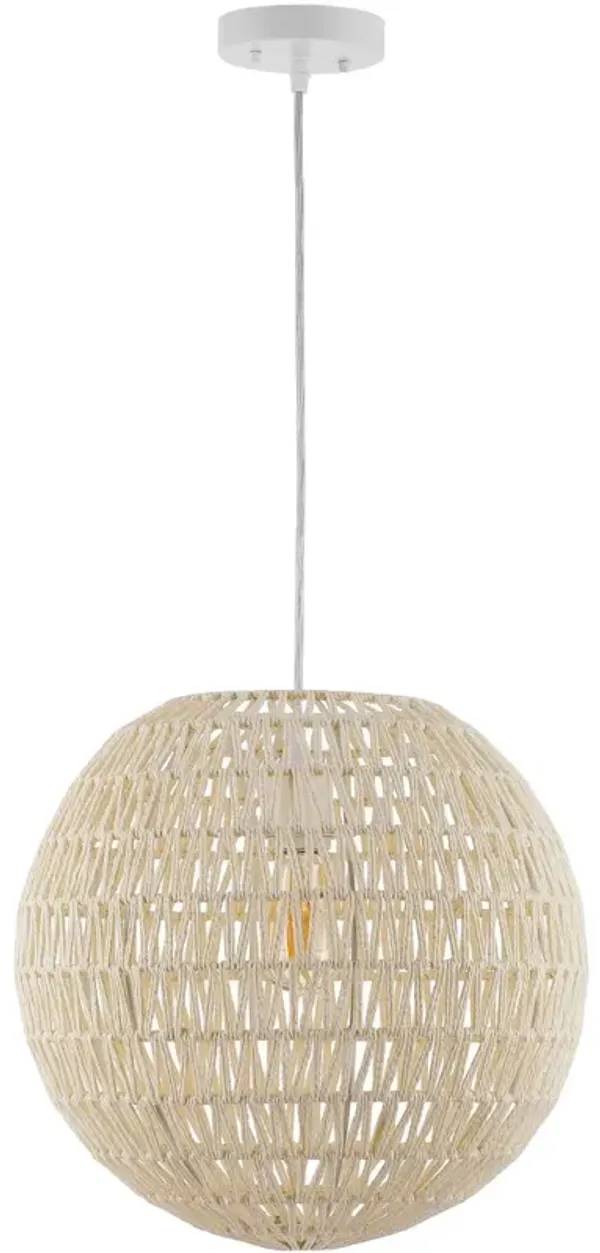 Rhodes Woven Rattan Pendant