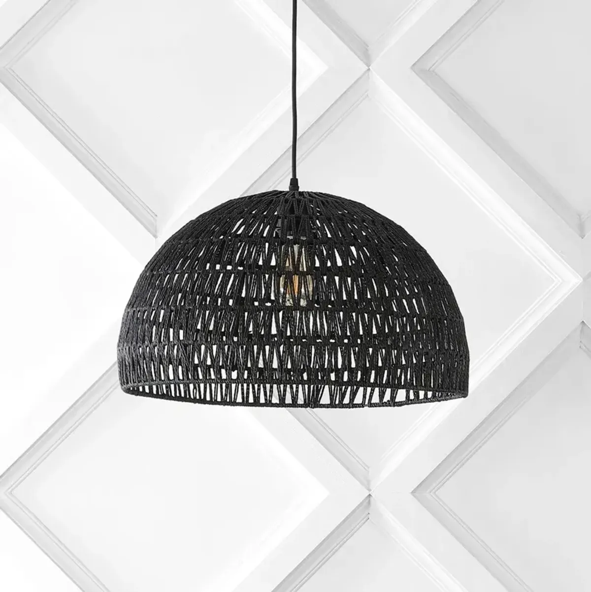 Millicent Woven Rattan Pendant
