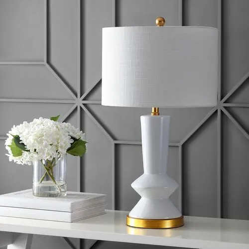 Wells Table Lamp - White