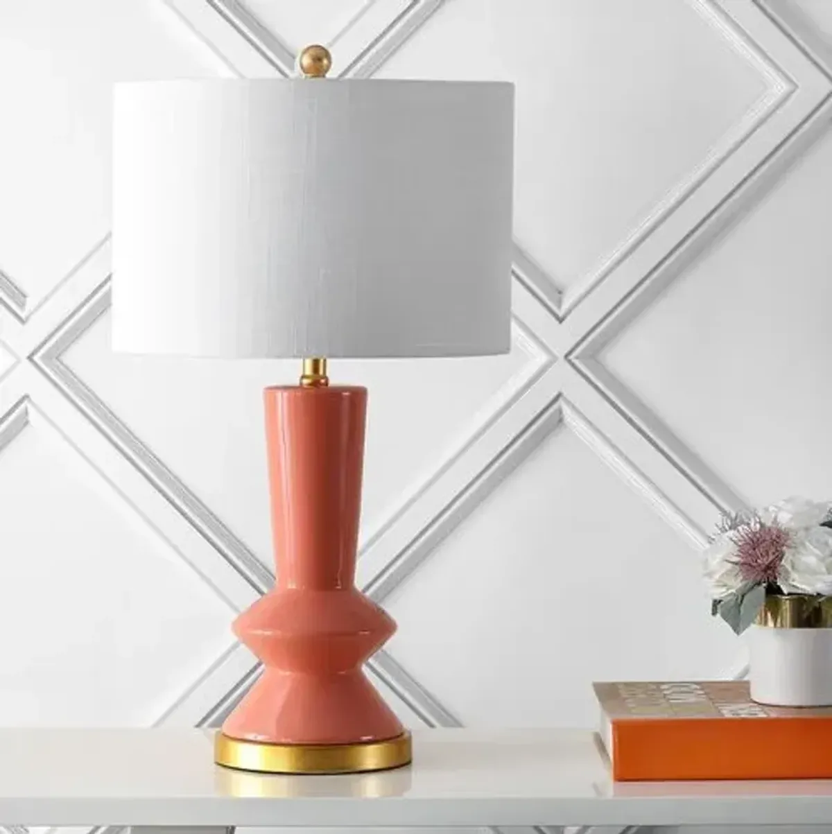 Wells Table Lamp - Pink