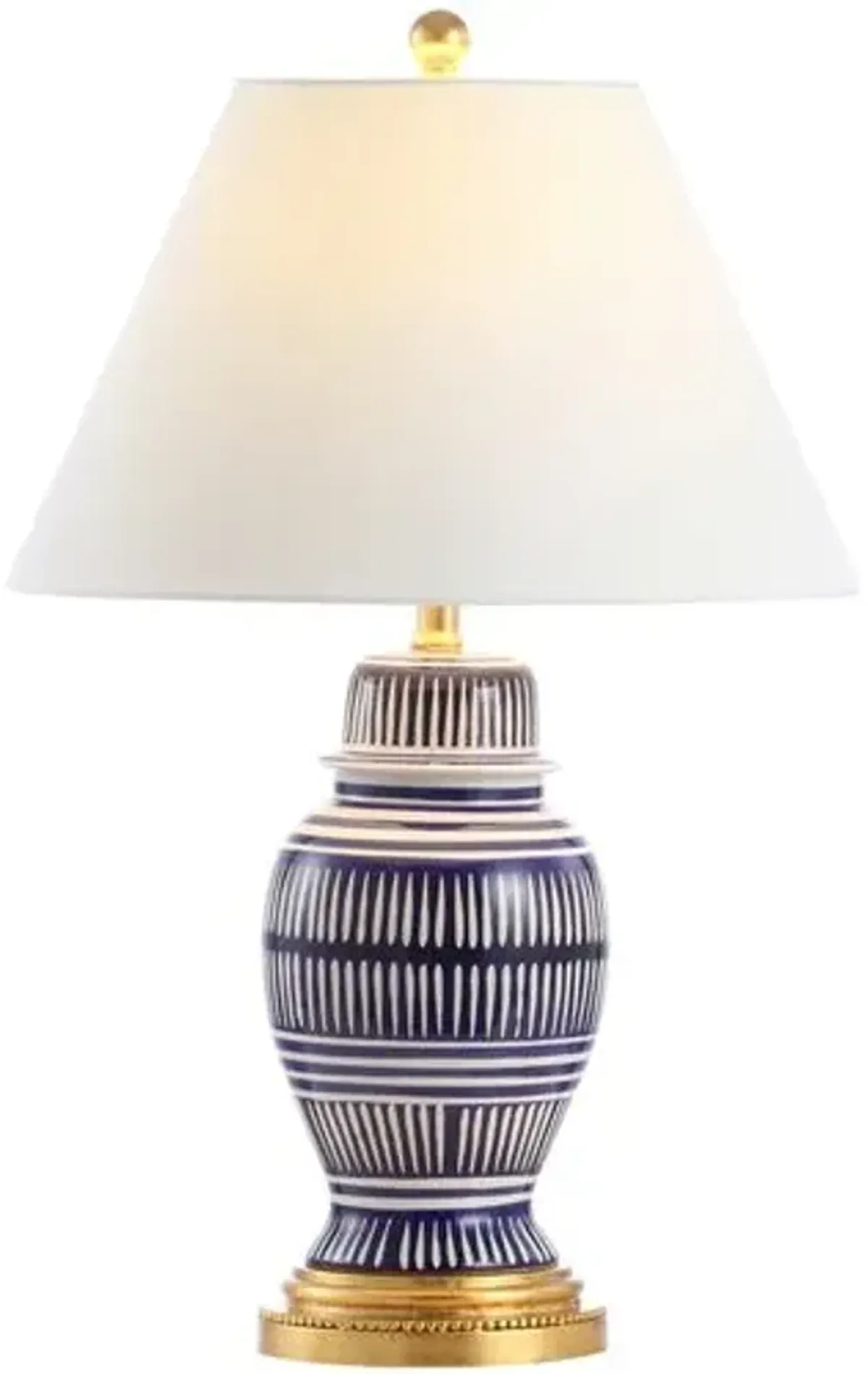 Hadley Table Lamp - Blue/White