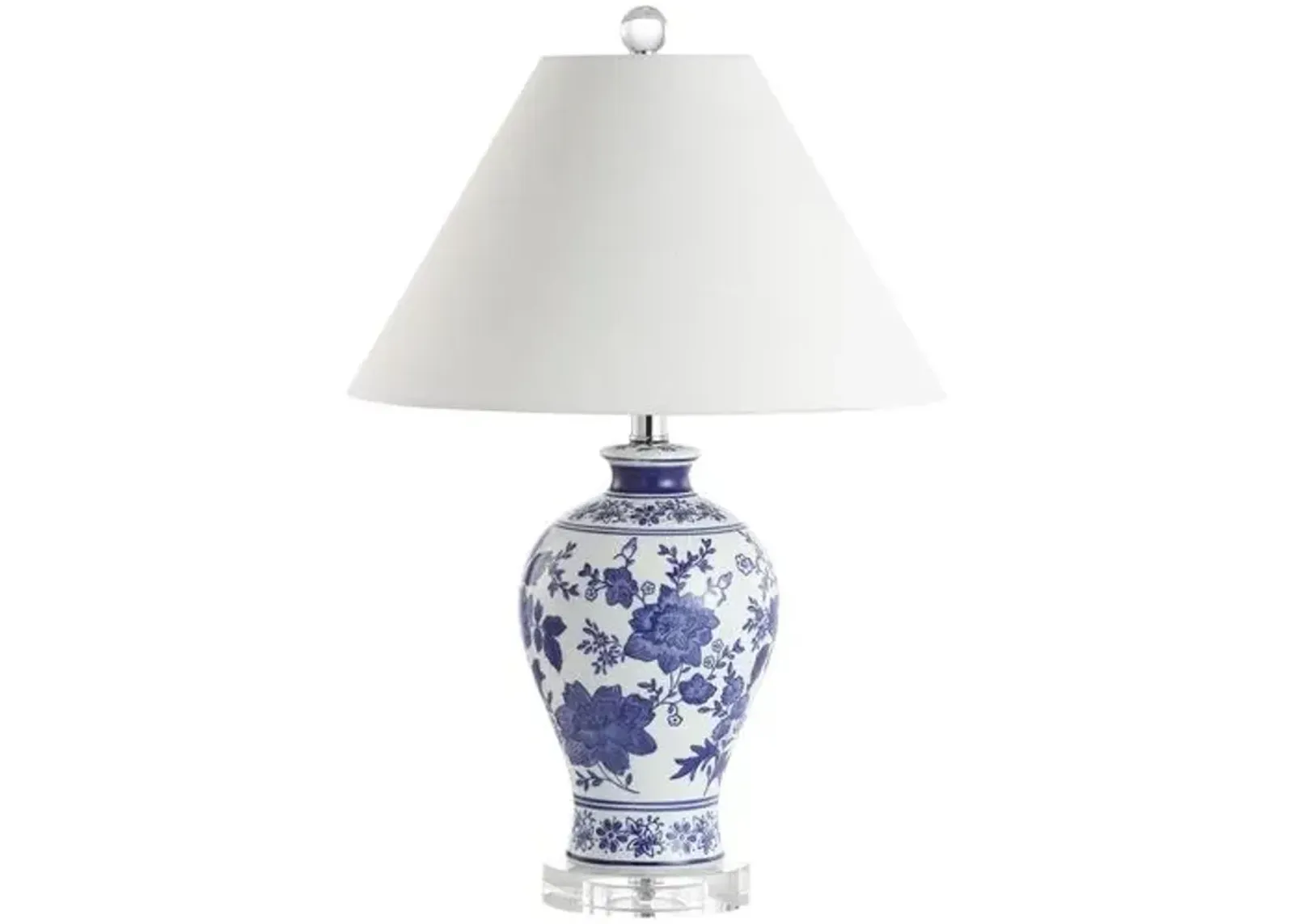 Shalia Chinoiserie Table Lamp - Blue/White