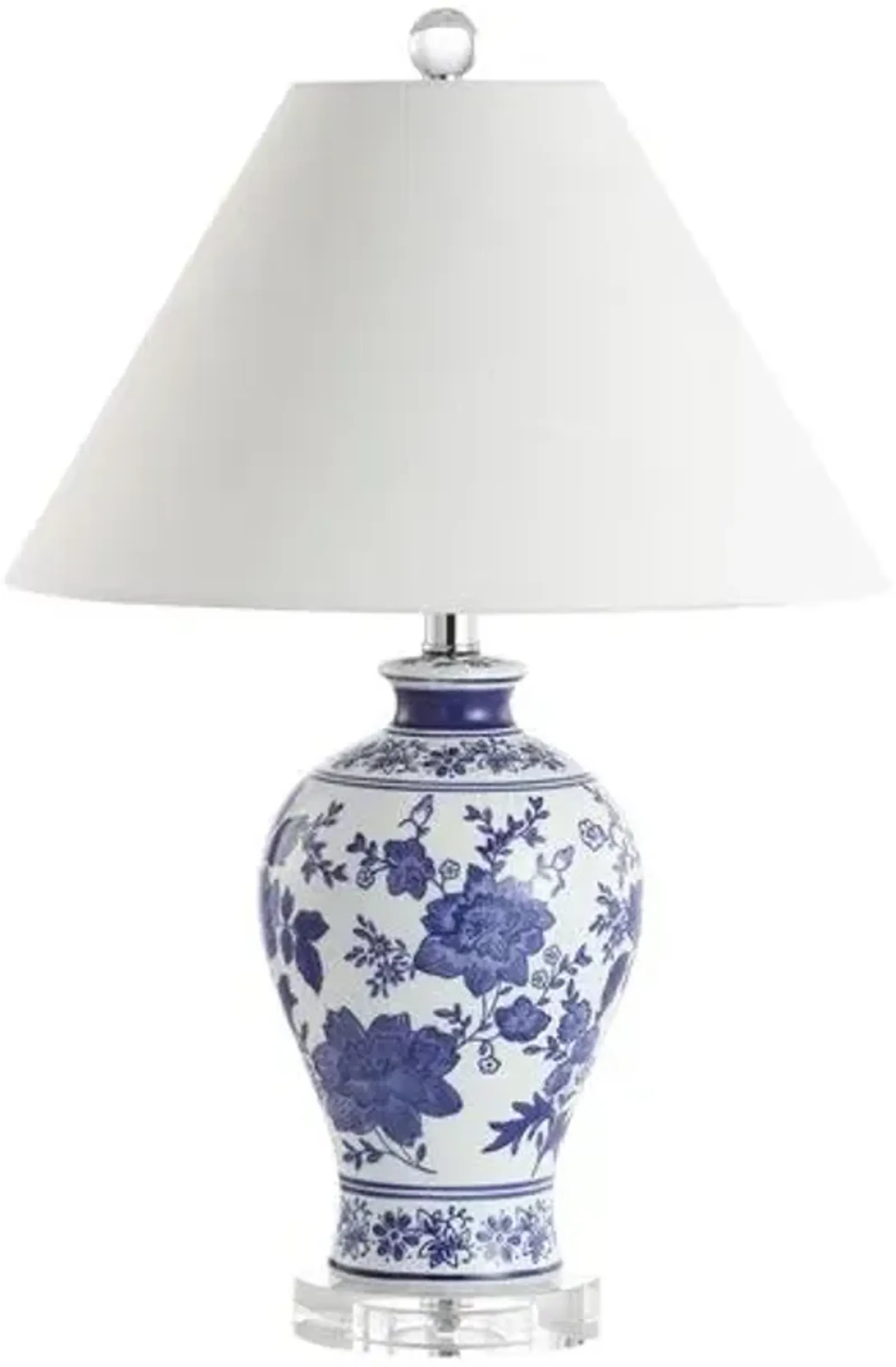 Shalia Chinoiserie Table Lamp - Blue/White