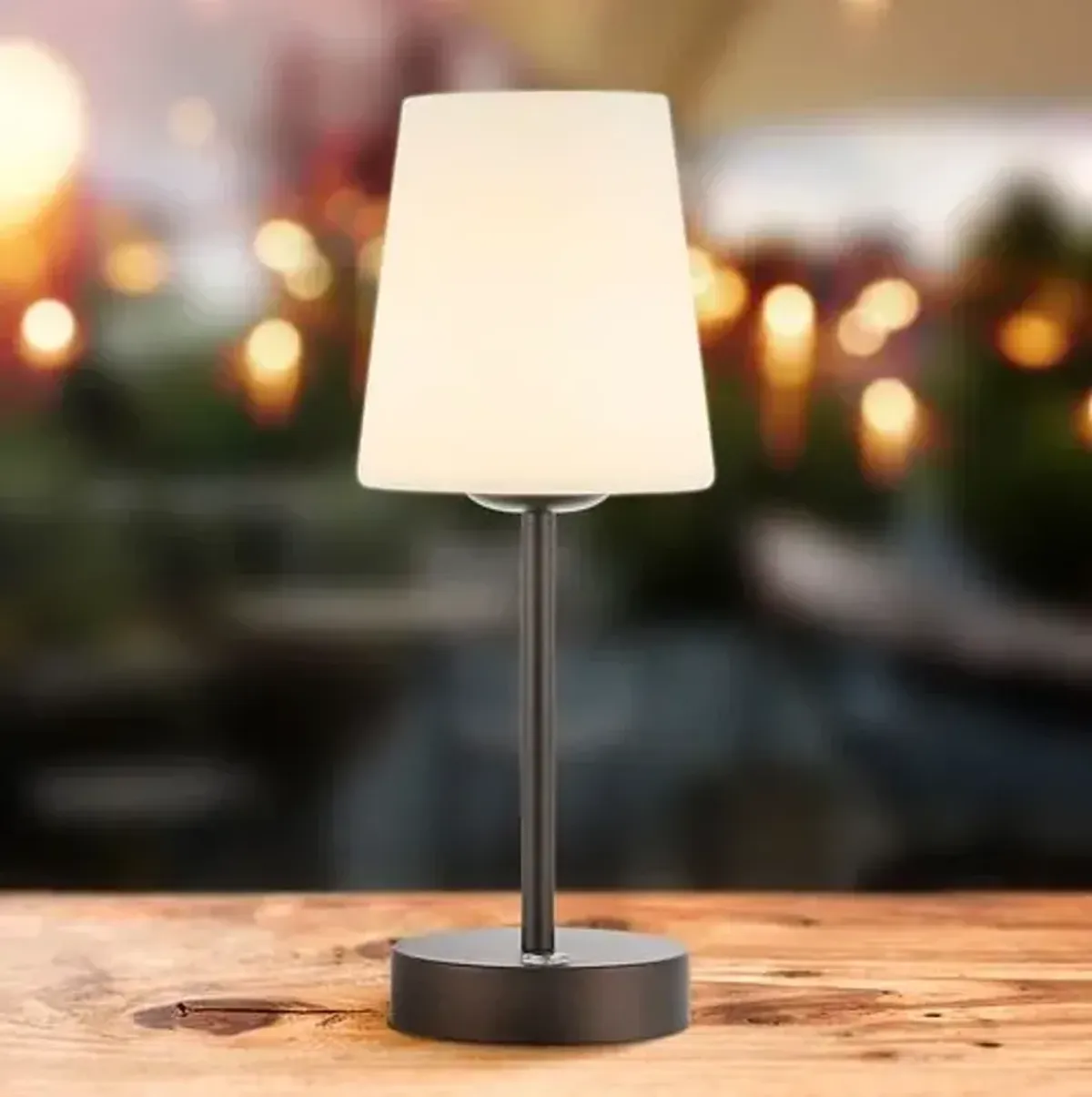 Morgana LED Portable Table Lamp - Black