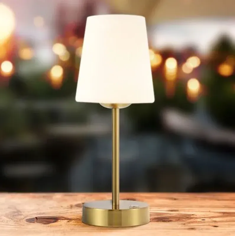 Morgana LED Portable Table Lamp - Gold