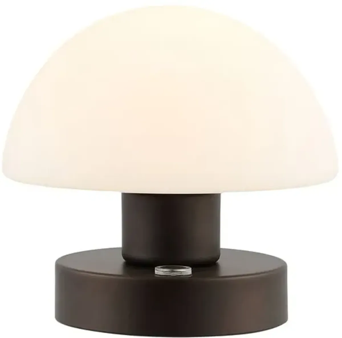 Xen Mushroom Portable Cordless LED Table Lamp - Black