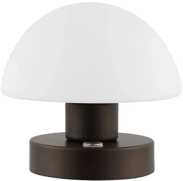 Xen Mushroom Portable Cordless LED Table Lamp - Black