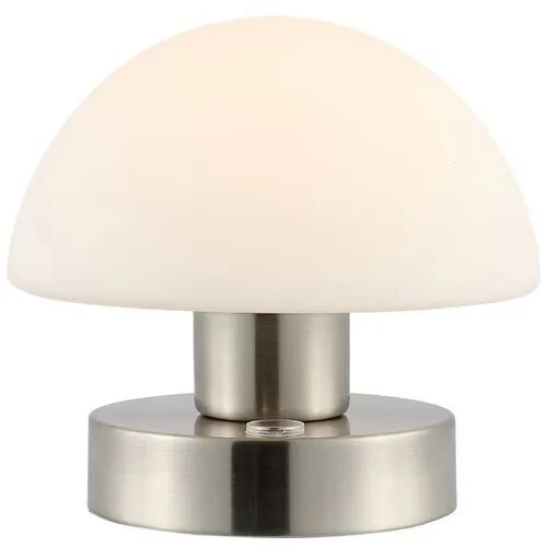 Xen Mushroom Portable LED Table Lamp - Silver