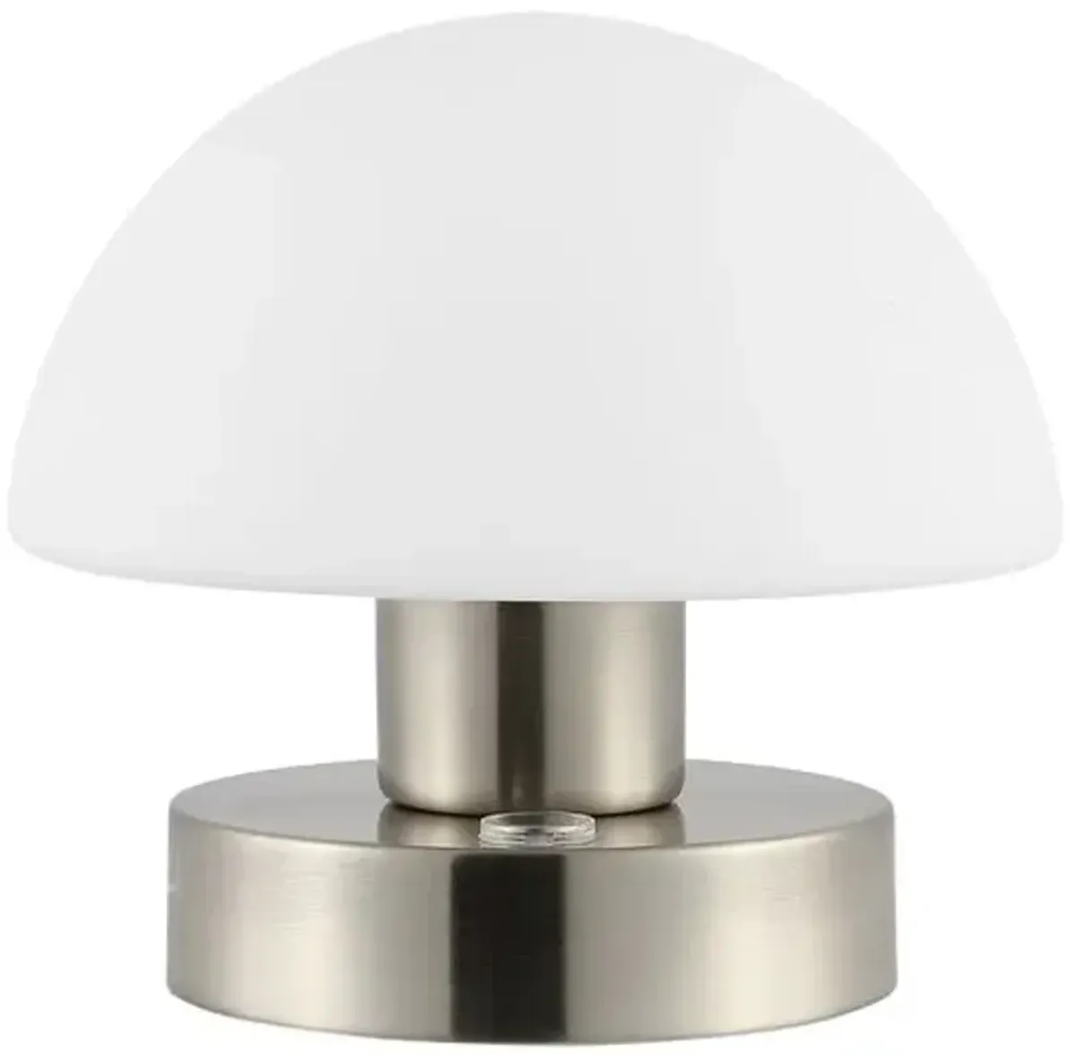 Xen Mushroom Portable Cordless LED Table Lamp - Silver