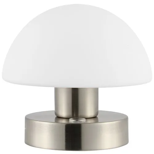 Xen Mushroom Portable LED Table Lamp - Silver