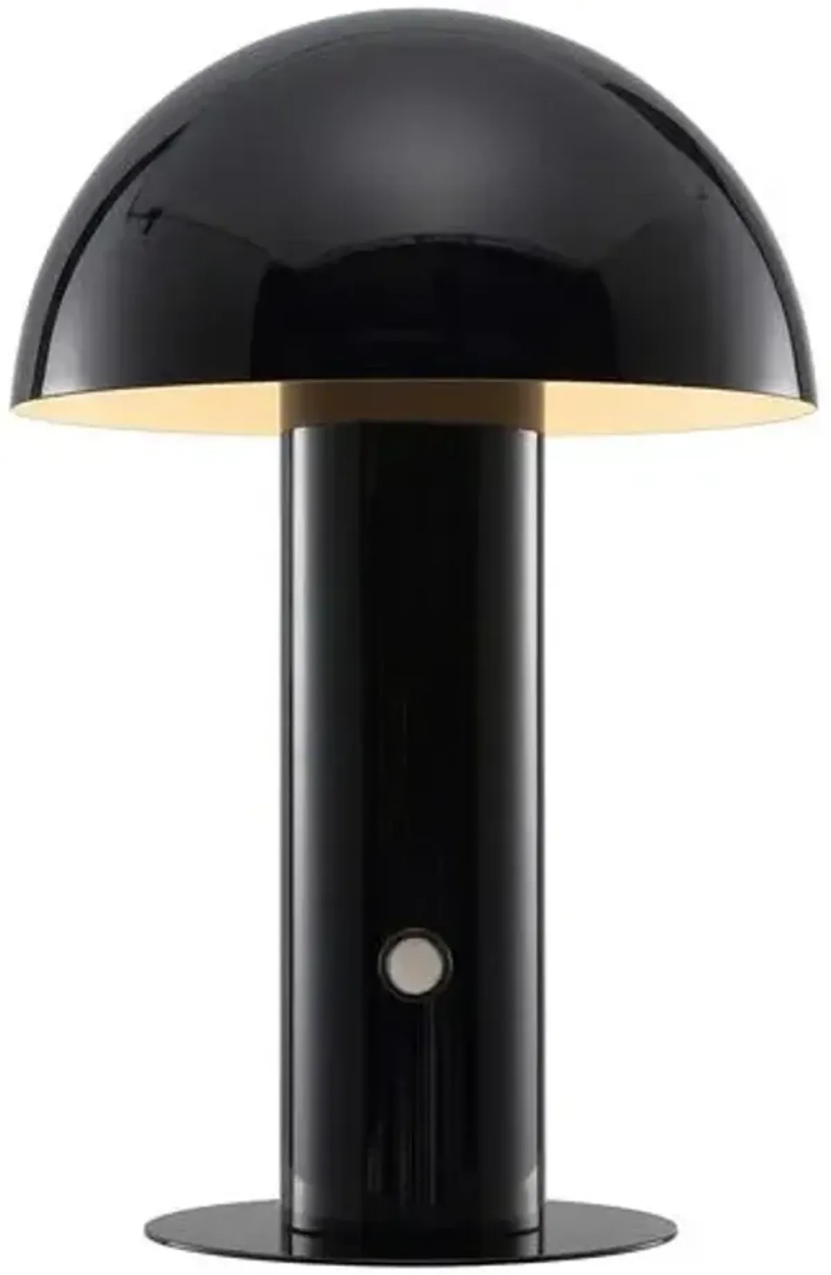 Colter Mushroom Portable LED Tall Table Lamp - Black