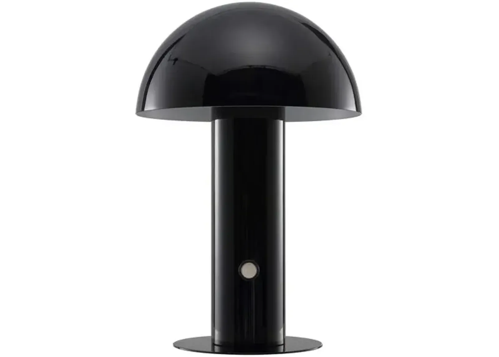 Colter Mushroom Portable LED Tall Table Lamp - Black