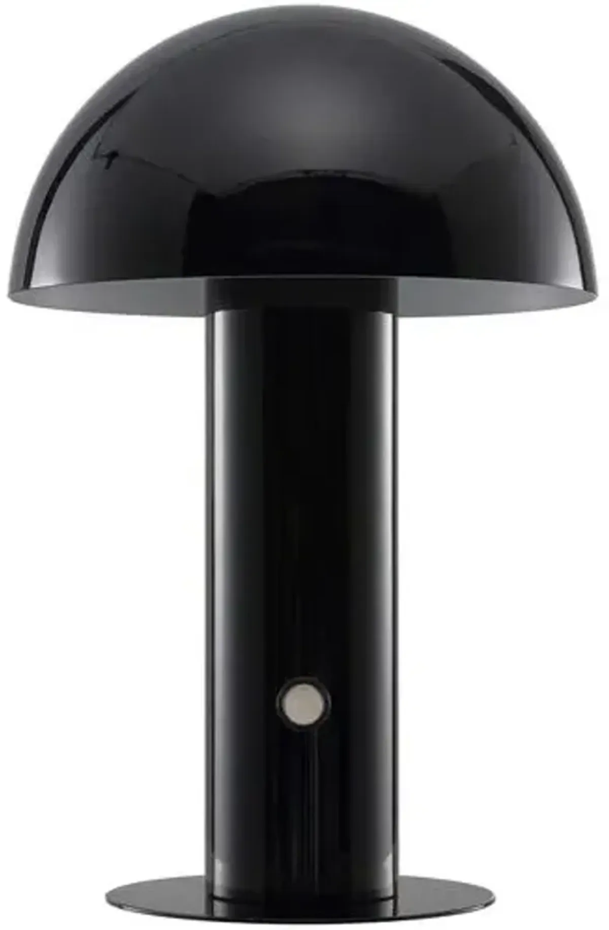 Colter Mushroom Portable LED Tall Table Lamp - Black