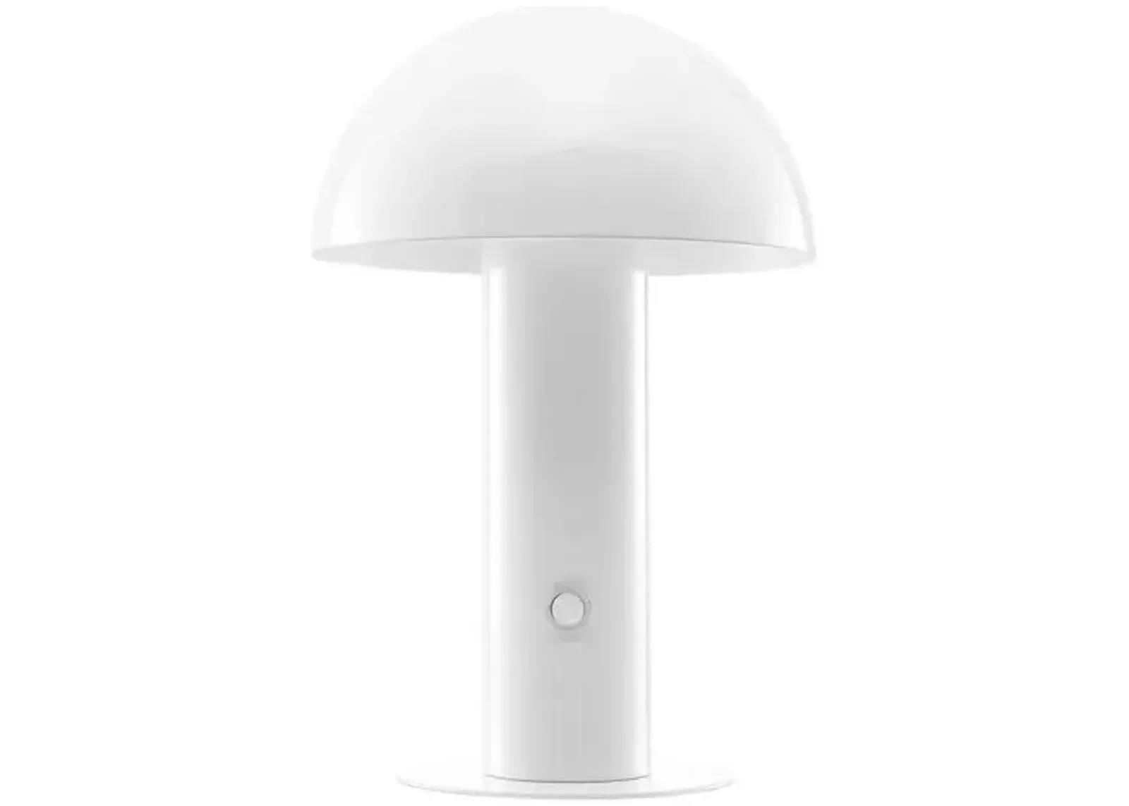 Colter Mushroom Portable LED Tall Table Lamp - White