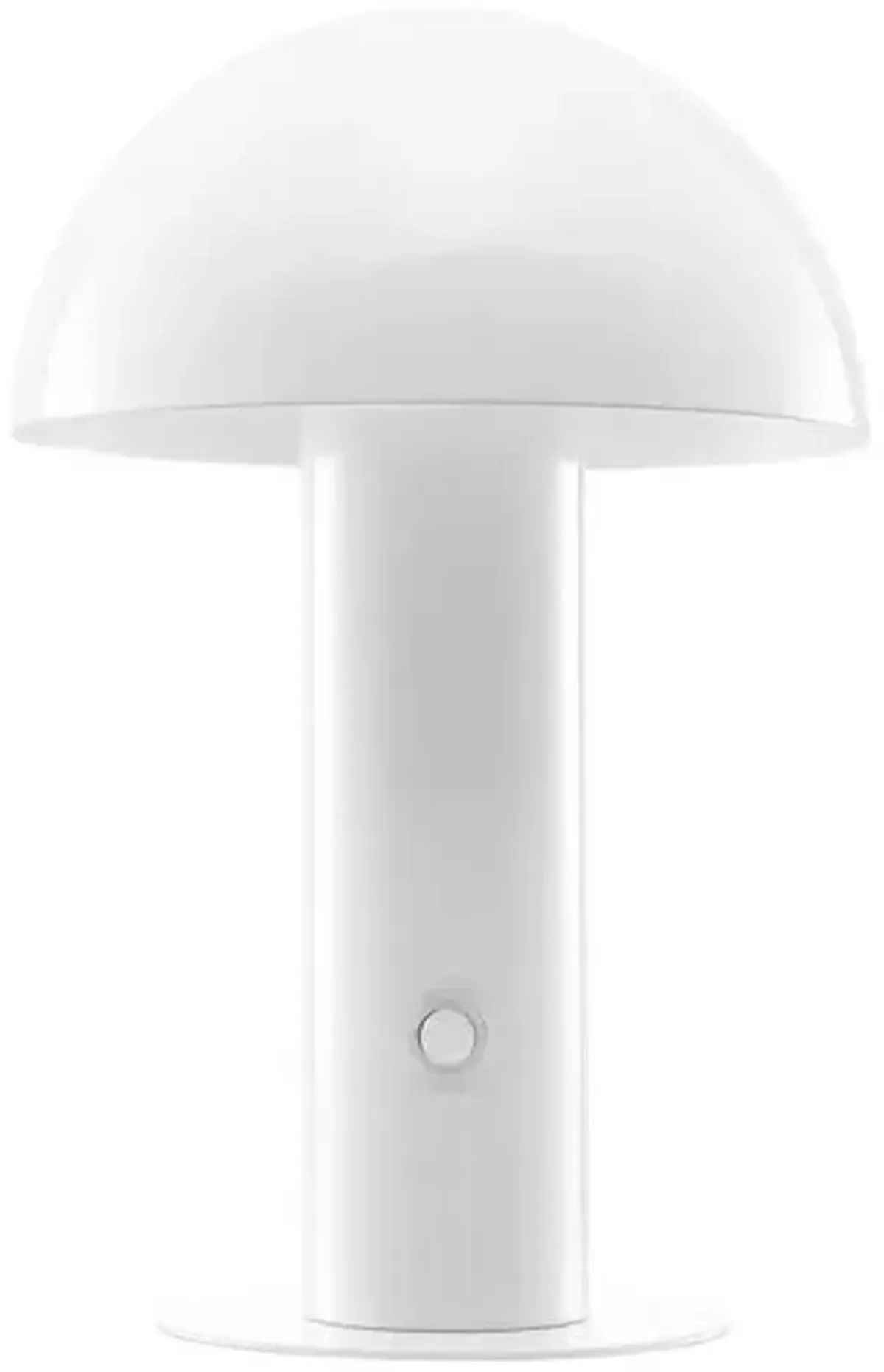 Colter Mushroom Portable LED Tall Table Lamp - White