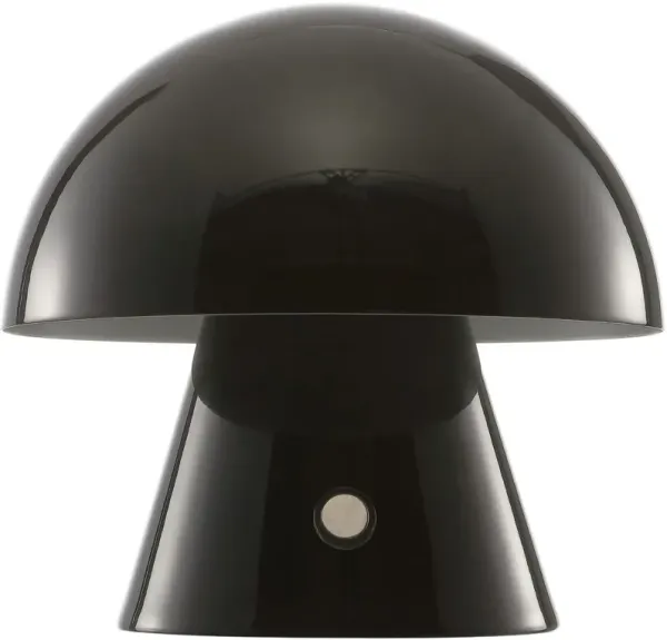 Colter Mushroom Portable LED Cordless Petite Table Lamp - Black