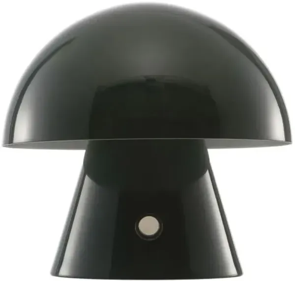 Colter Mushroom Portable LED Cordless Petite Table Lamp - Green