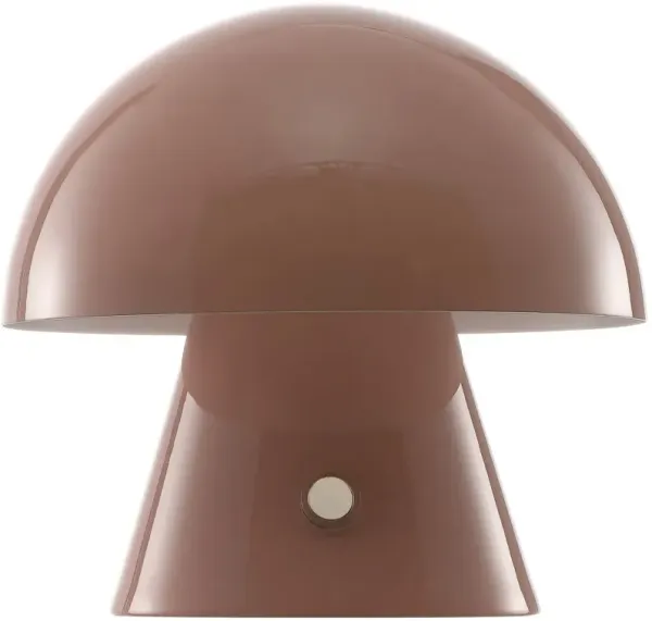 Colter Mushroom Portable LED Cordless Petite Table Lamp - Pink