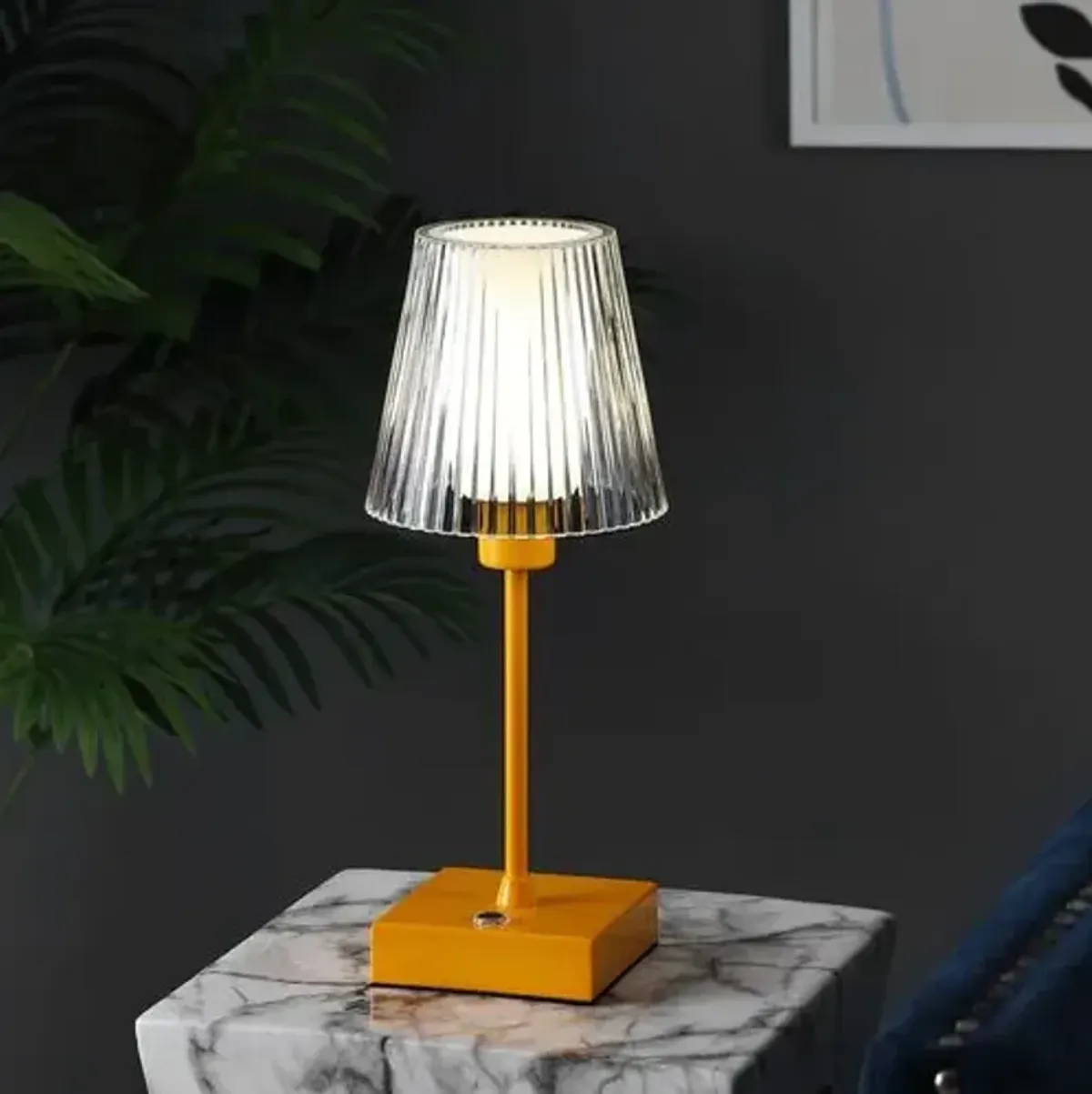 Danika Portable LED Table Lamp - Orange