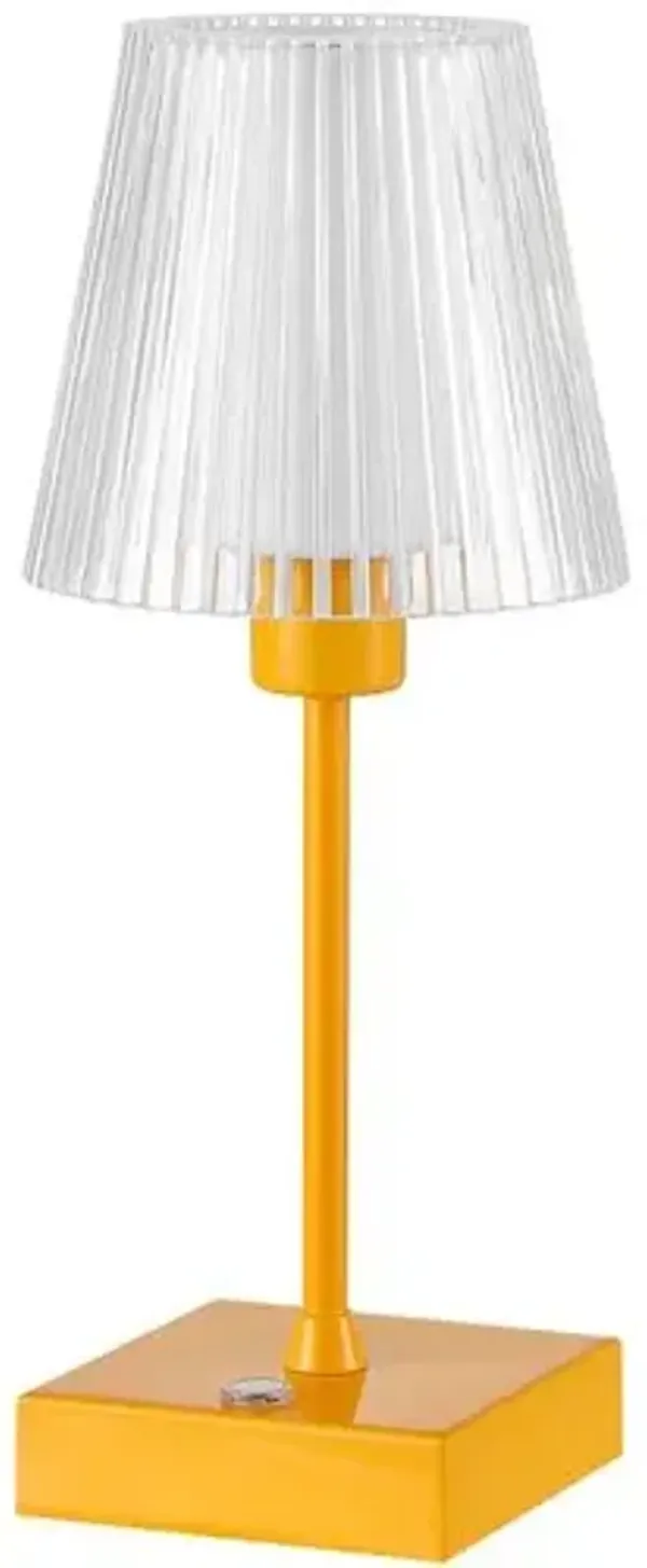 Danika LED Portable Cordless Table Lamp - Orange
