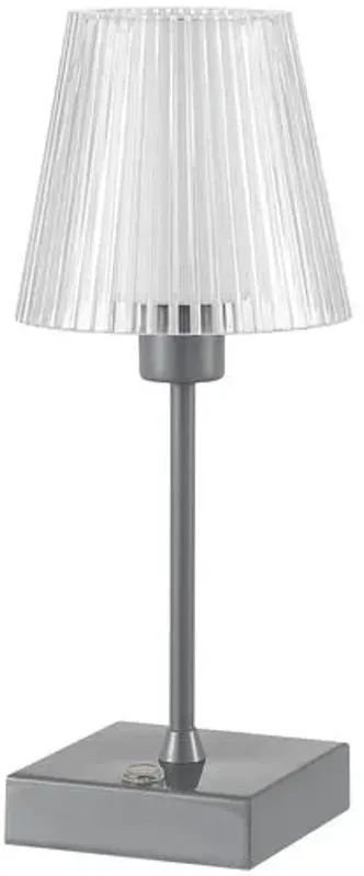 Danika Portable LED Table Lamp - Gray