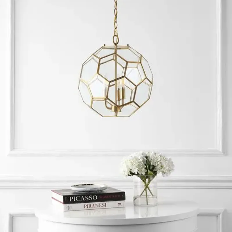 Felicity Hexagon Pendant - Gold