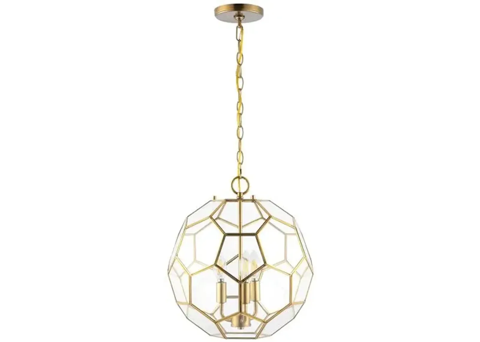 Felicity Hexagon Pendant - Gold