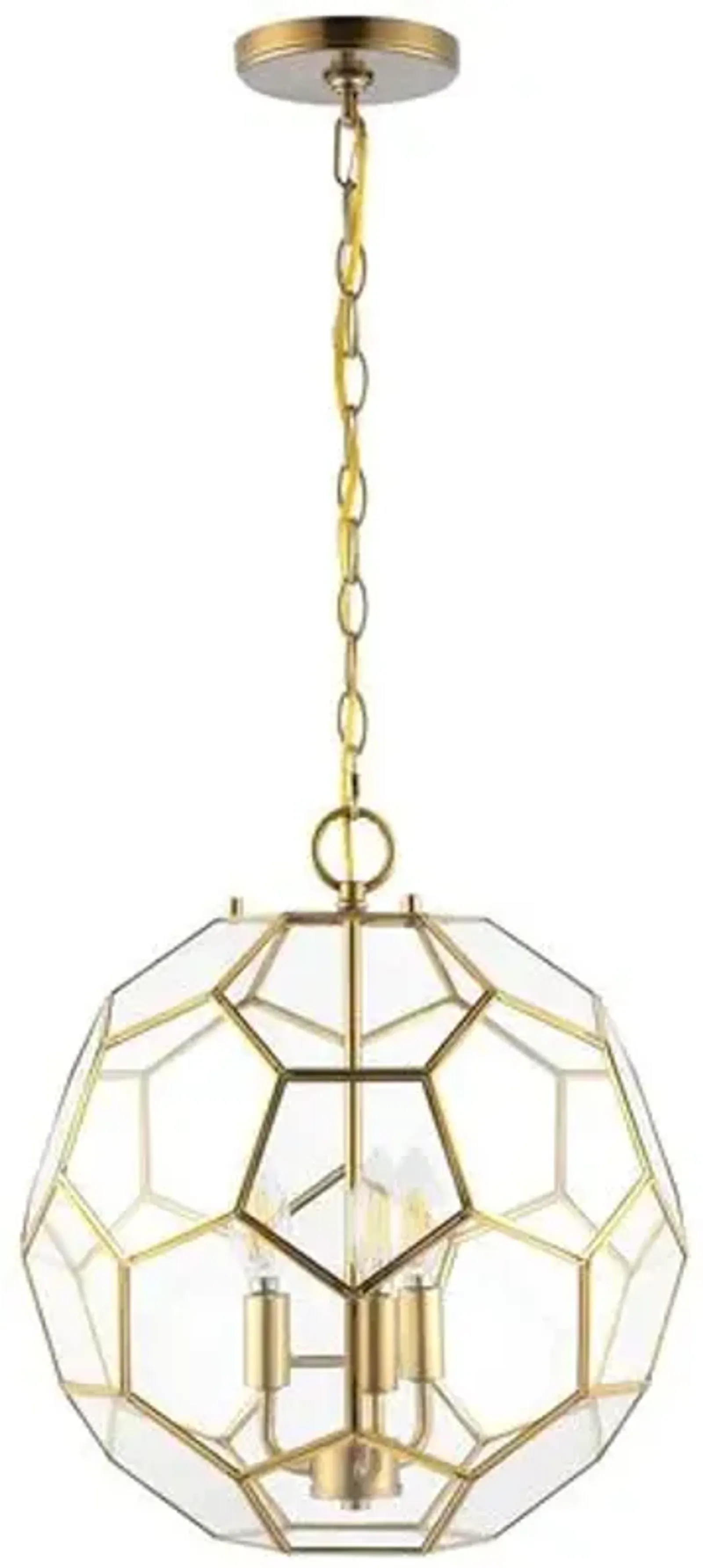 Felicity Hexagon Pendant - Gold