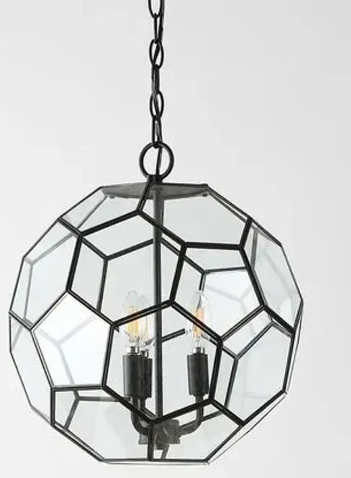 Felicity Hexagon Pendant - Black