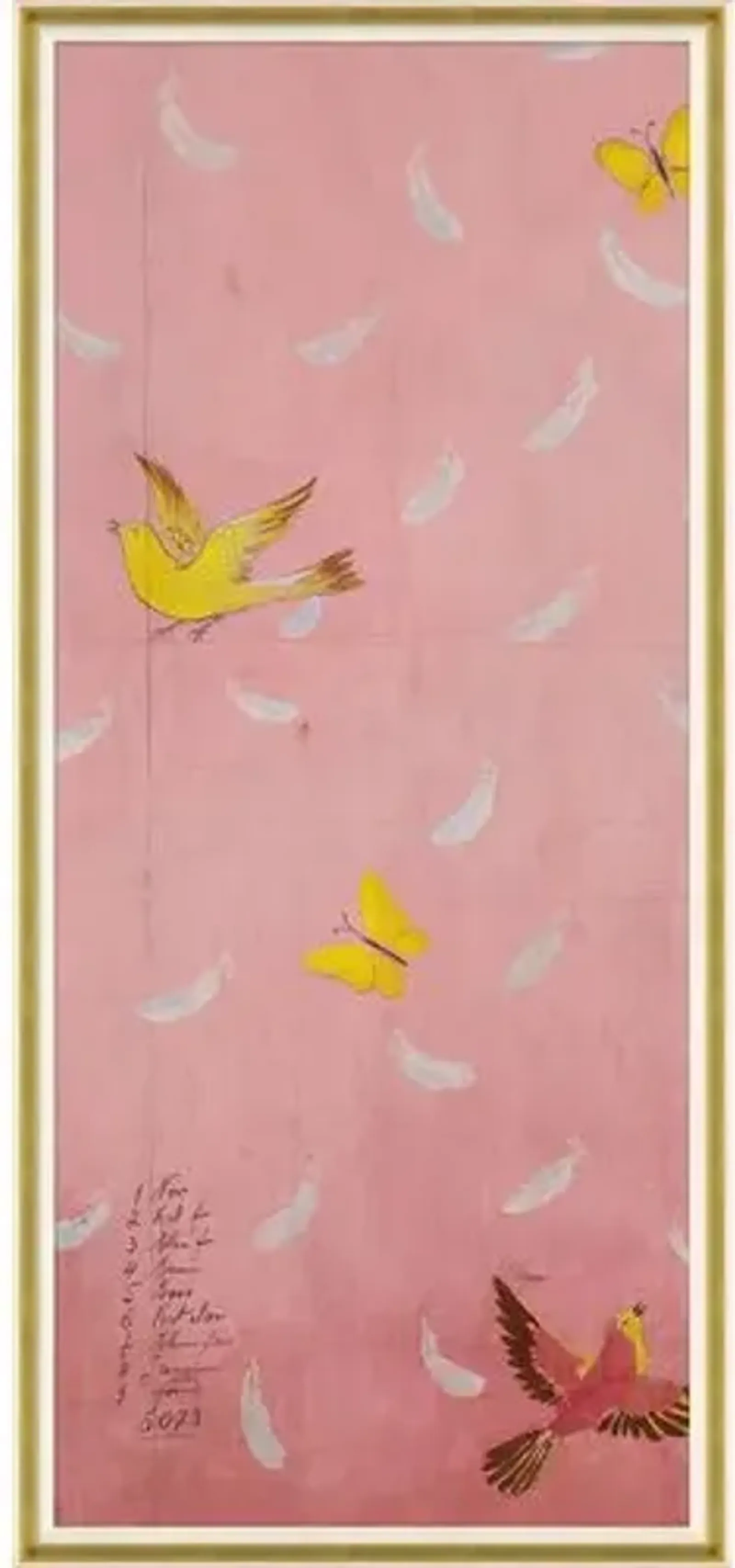 Paule Marrot - Feathers I Variation I - Soicher Marin - Pink