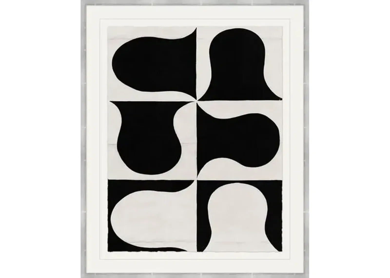 Paule Marrot - Black and White Abstract Series II Variation I - Soicher Marin