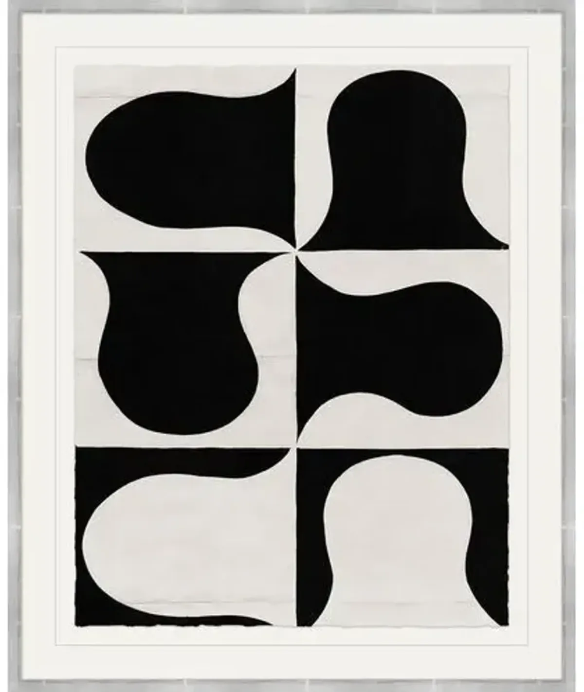 Paule Marrot - Black and White Abstract Series II Variation I - Soicher Marin