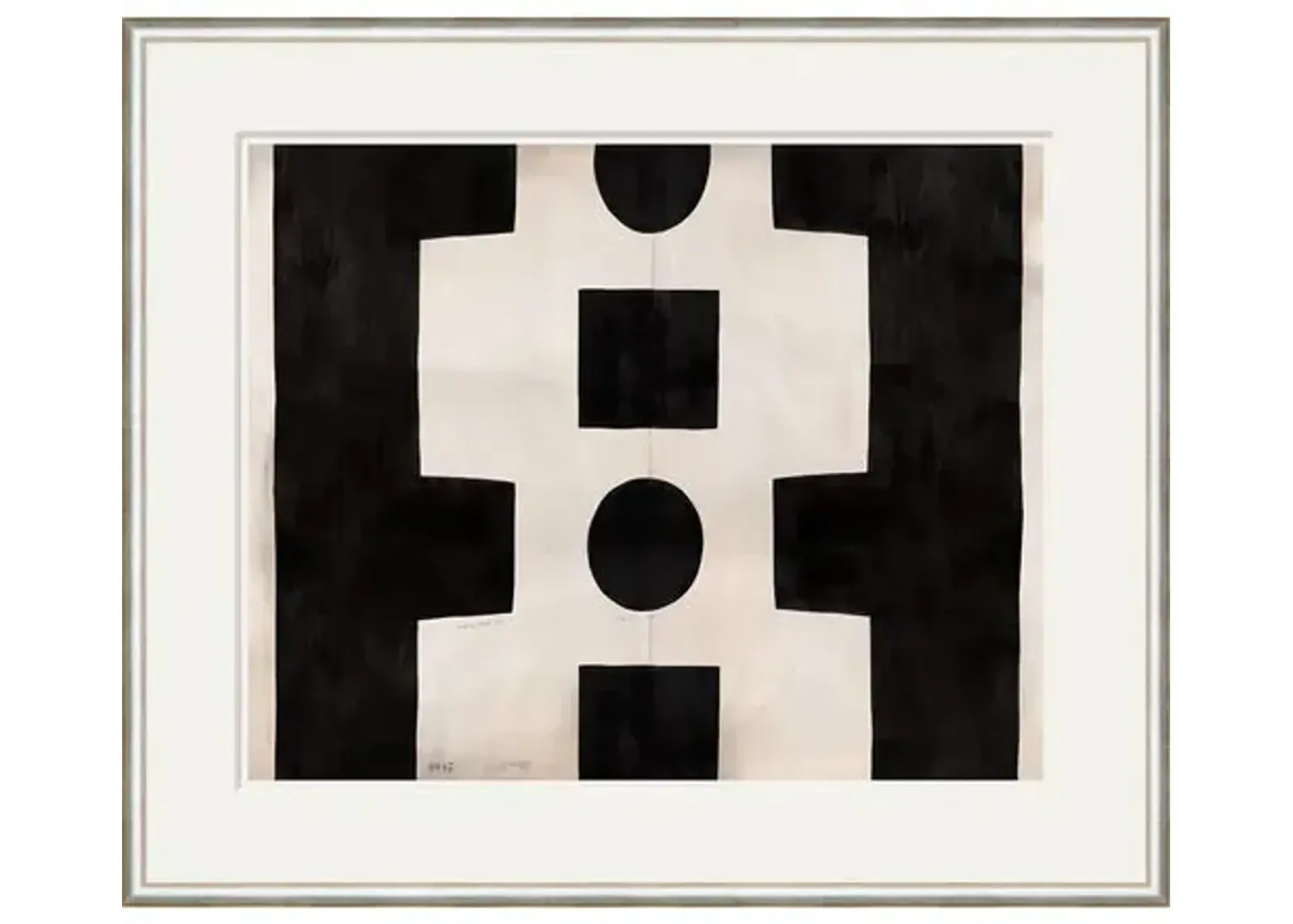 Paule Marrot - Black and White Abstract Variation I - Soicher Marin