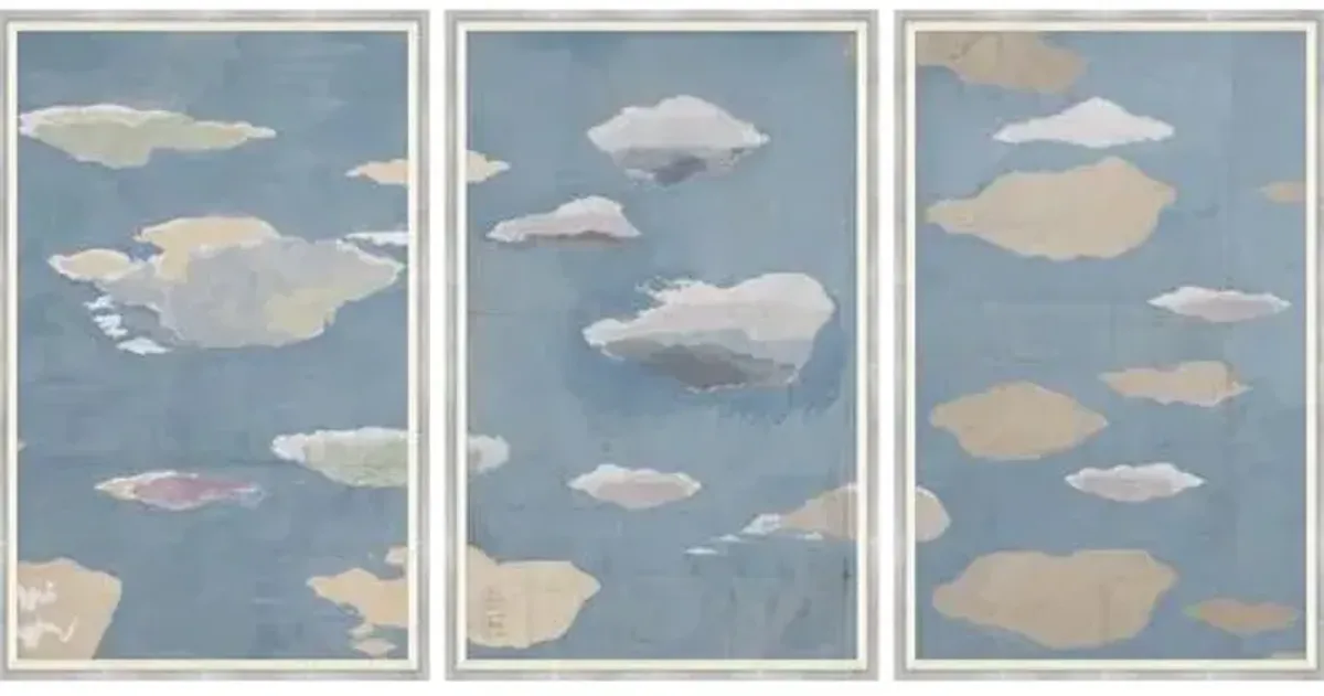 Paule Marrot - Les Nuages I-III Variation I Series - Soicher Marin - Blue