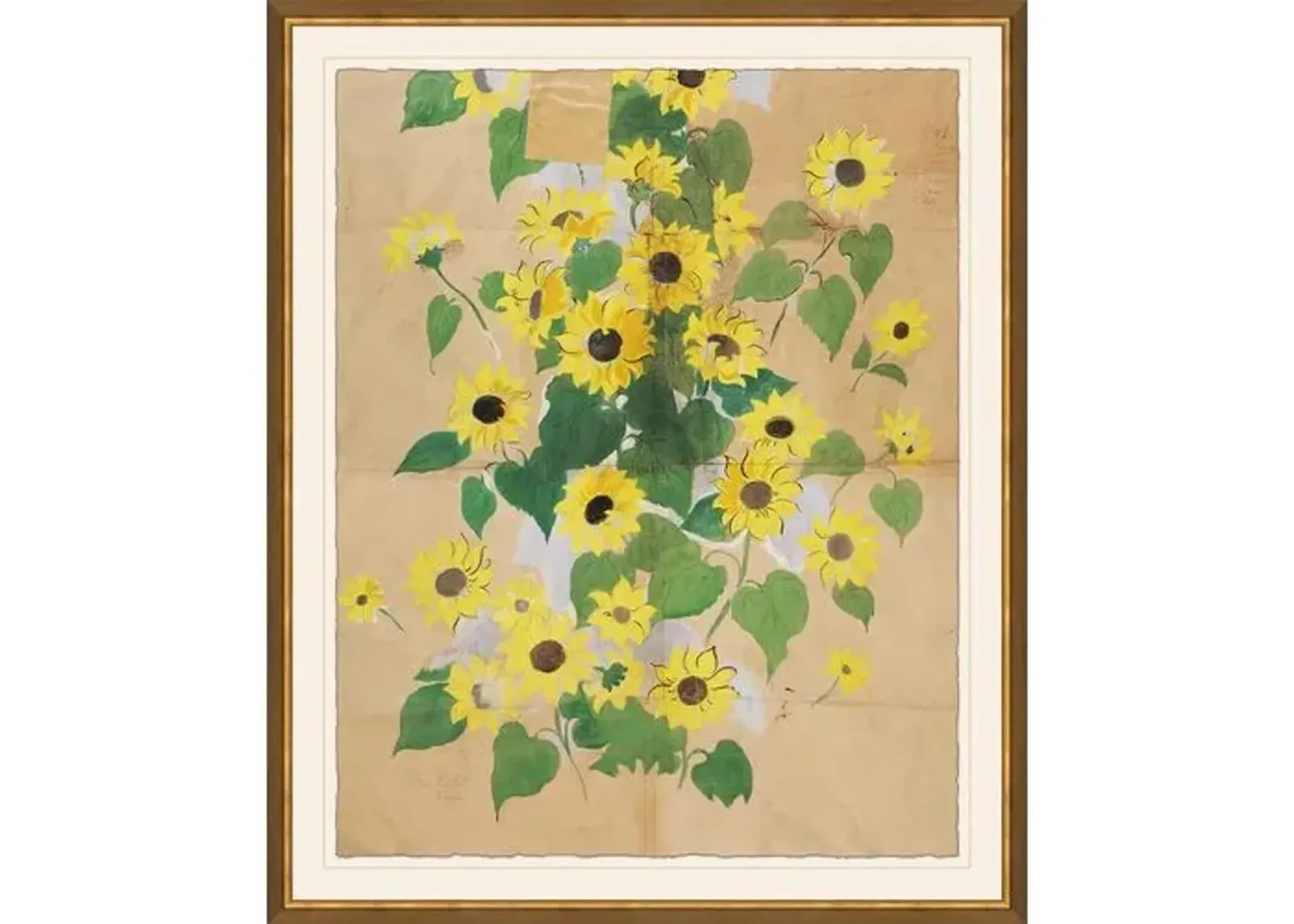 Paule Marrot - Sunflowers Variation I - Soicher Marin - Green