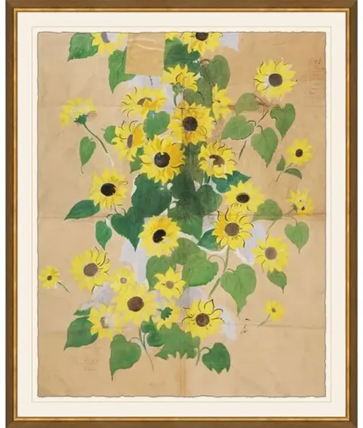 Paule Marrot - Sunflowers Variation I - Soicher Marin - Green