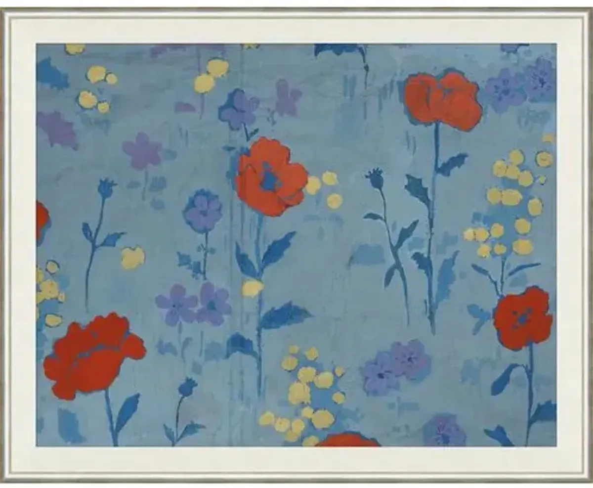 Paule Marrot - Poppies Variation II - Soicher Marin - Blue