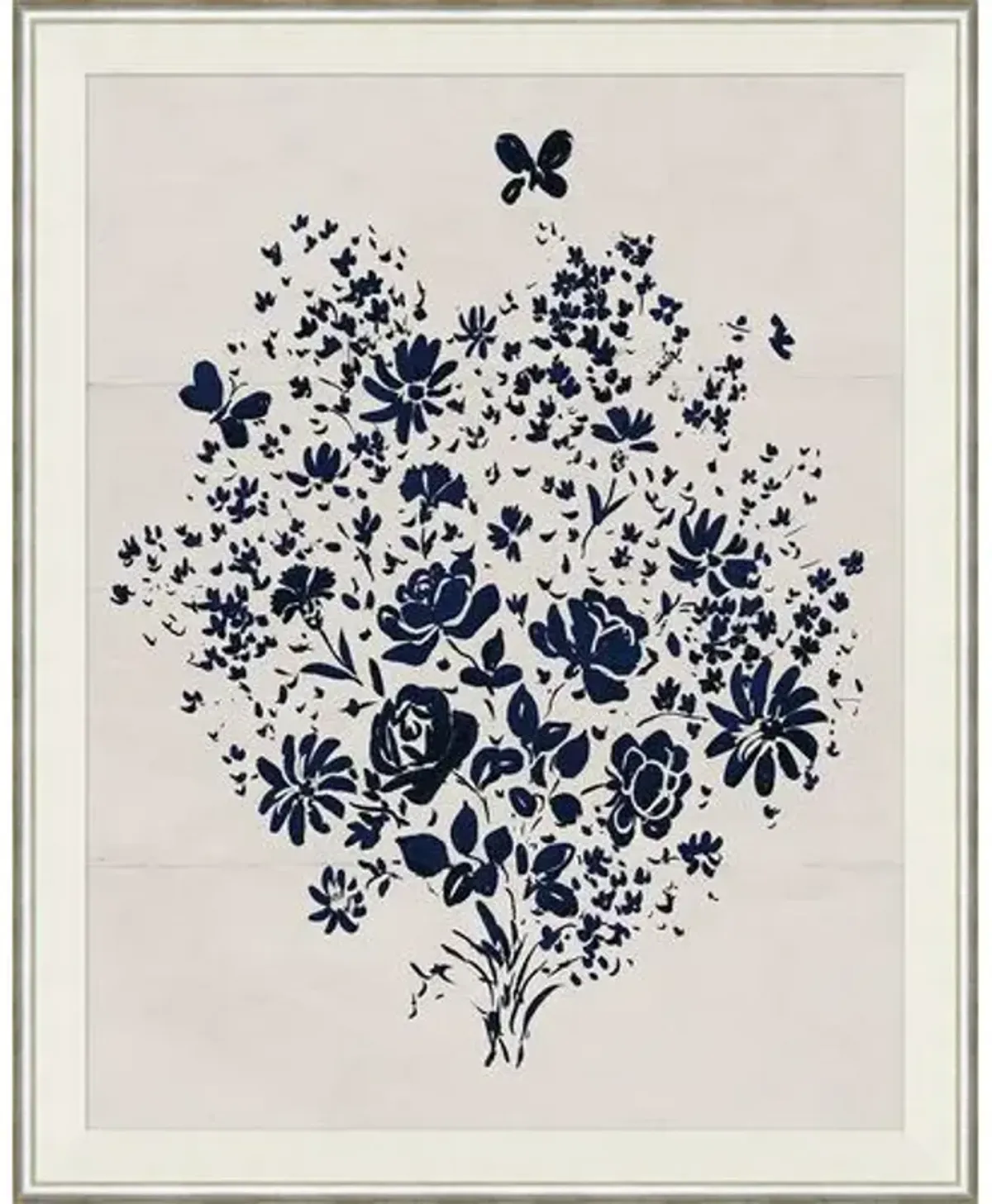 Paule Marrot - Blue Floral Bouquet - Soicher Marin