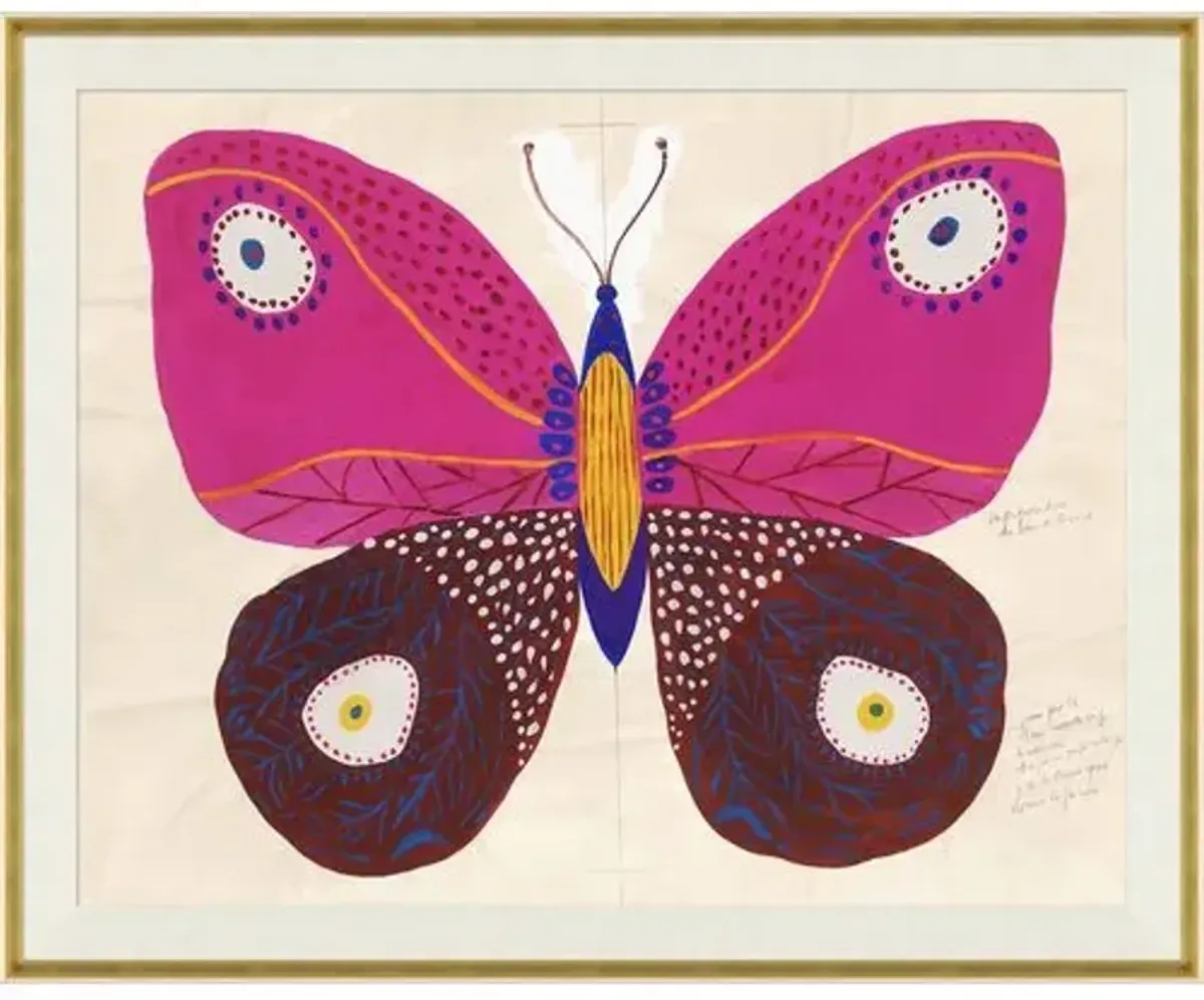 Paule Marrot - Butterfly Pink Variation II - Soicher Marin